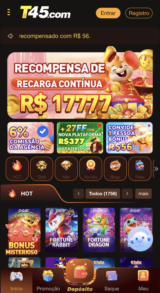 T45.com casinos login