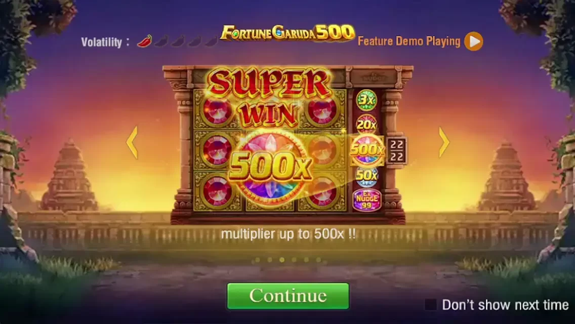 Fortune Garuda 500 Captura de tela do jogo 4