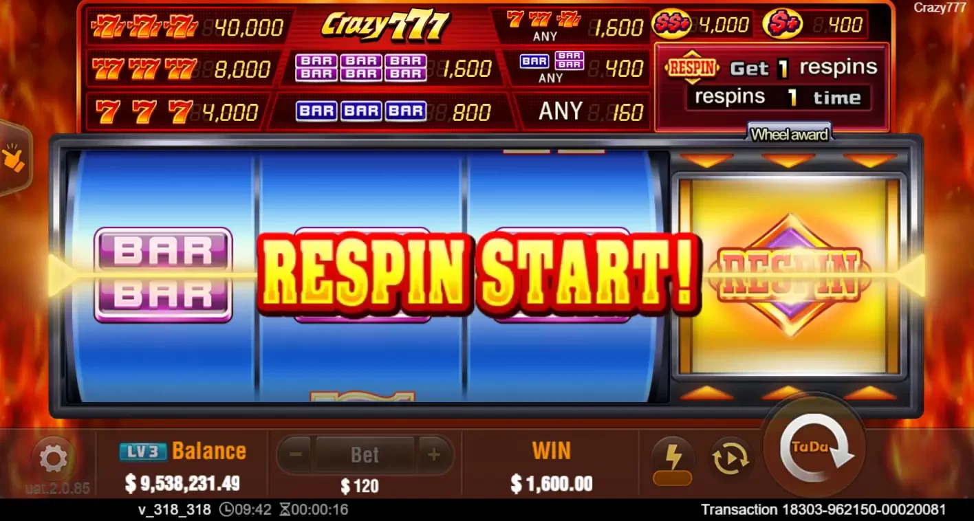 Crazy 777 Captura de tela do jogo 1